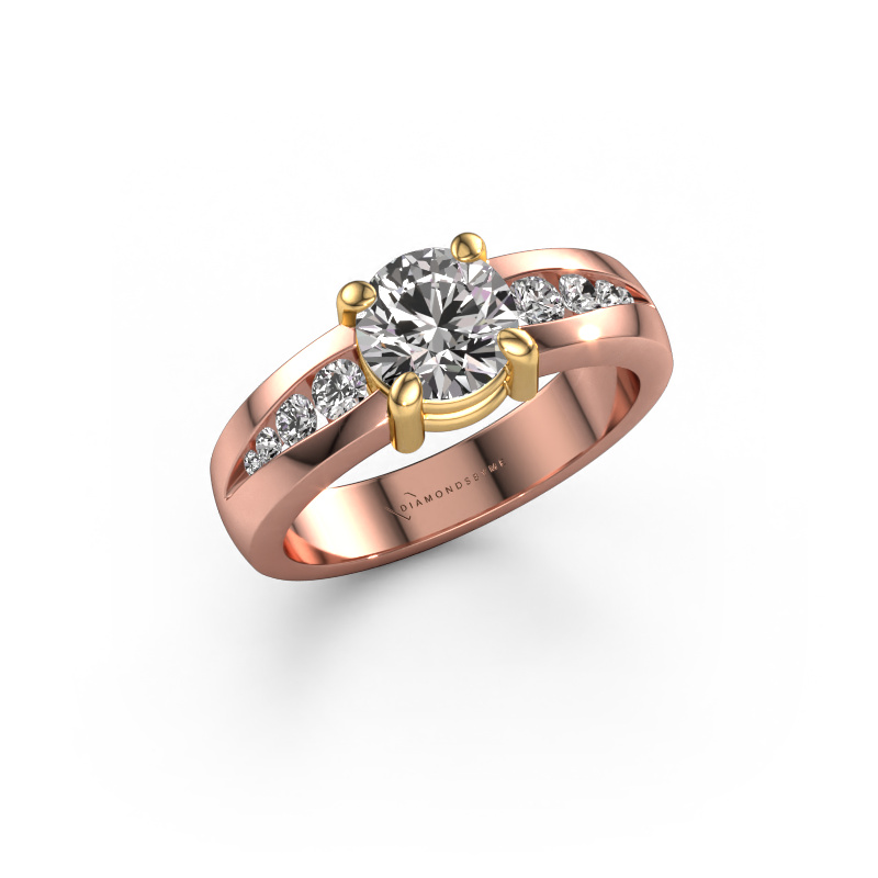 Image de Bague de fiançailles Zohra 585 or rose Diamant 1.261 crt