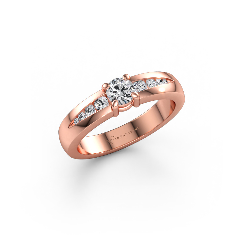 Immagine di Anello di fidanzamento Zohra 585 oro rosa Diamante 0.477 crt