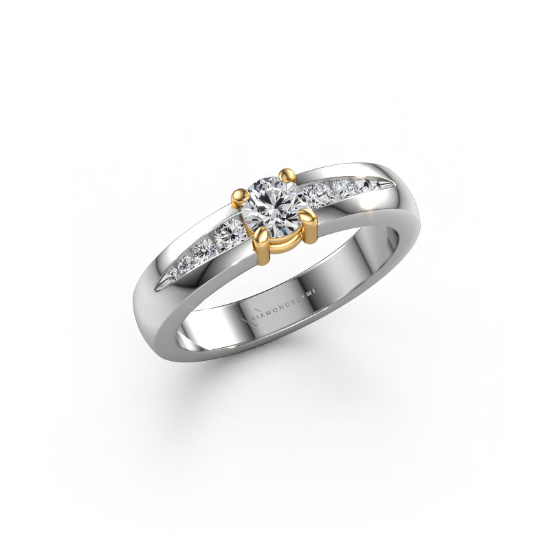 Bild von Verlobungsring Zohra 585 Weißgold Diamant 0.477 crt