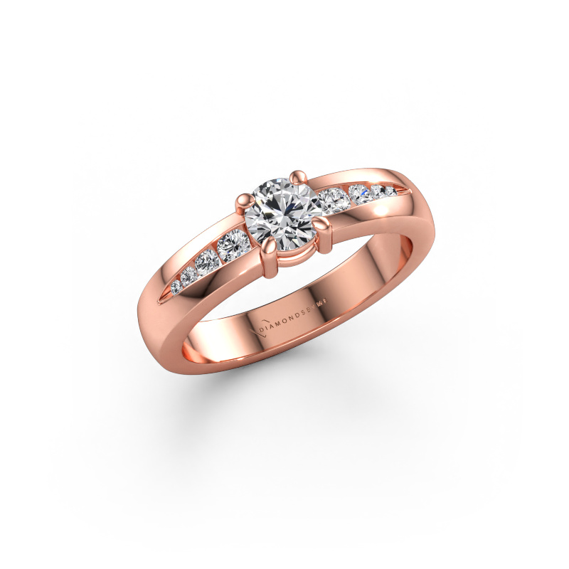Bild av Förlovningsring Zohra 585 roséguld Diamant 0.577 crt
